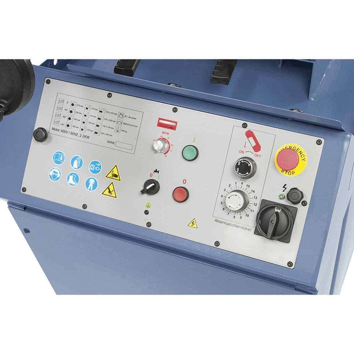 Bernardo Sega a nastro con doppio taglio obliquo MBS 350 DG-VR PRO