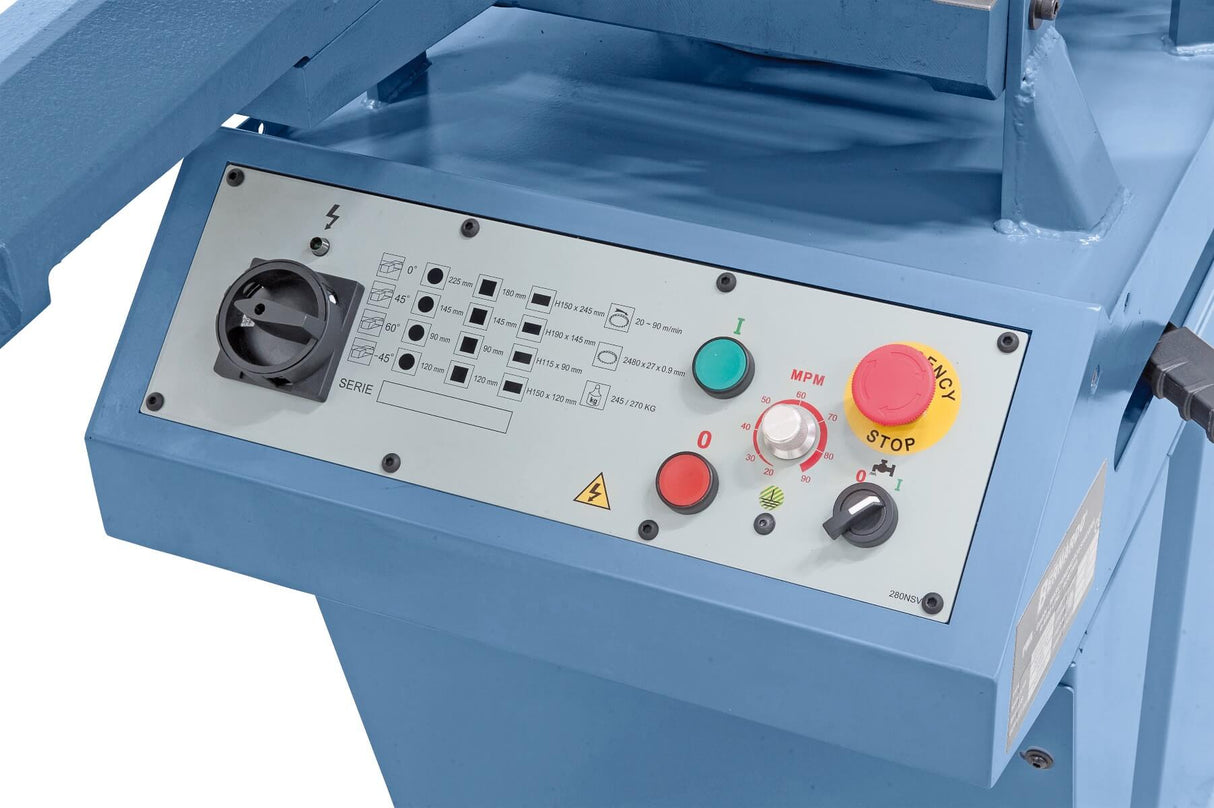 Bernardo Sega a nastro con doppio taglio obliquo MBS 280 DG-V PRO