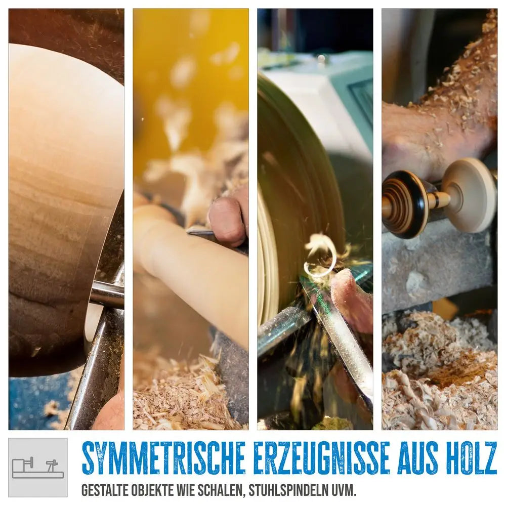 Tornio per legno Güde GDM 600 – 550 W con velocità variabile e struttura in acciaio