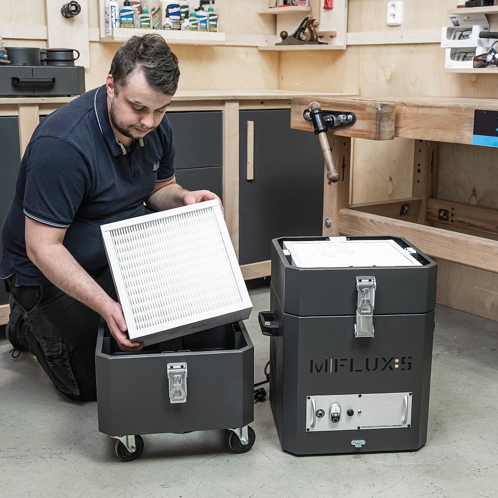 Impianto di filtrazione aria mobile professionale LAGUNA MFlux 5