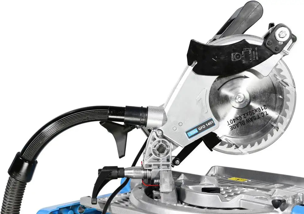 Güde GFO 1401 – Troncatrice radiale multifunzione con piano ribaltabile 180°