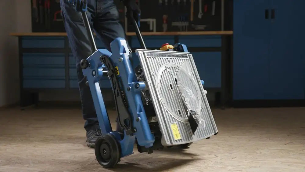 Güde GFO 1401 – Troncatrice radiale multifunzione con piano ribaltabile 180°