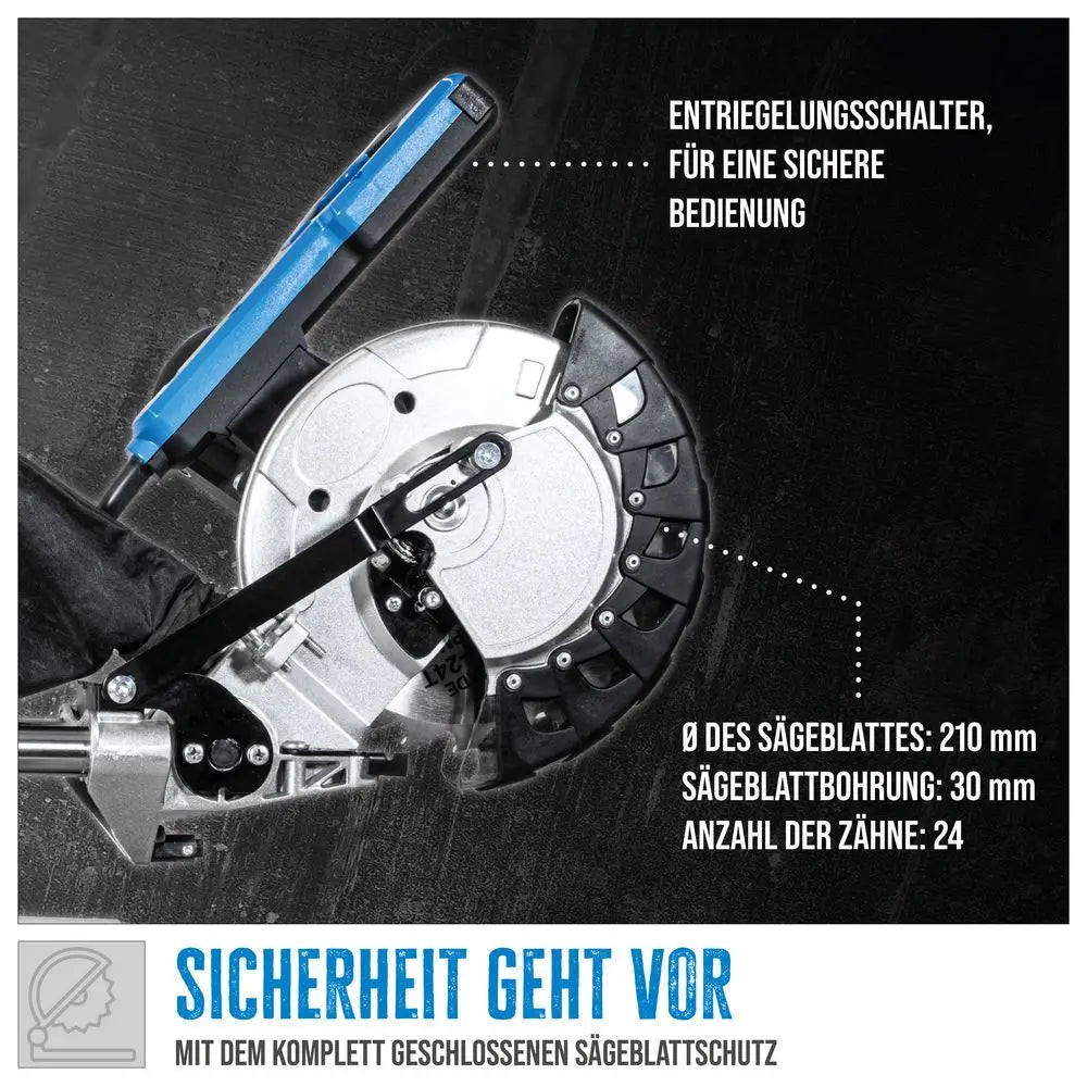 Güde GRK 2134.1 BSL – Troncatrice radiale professionale con laser integrato