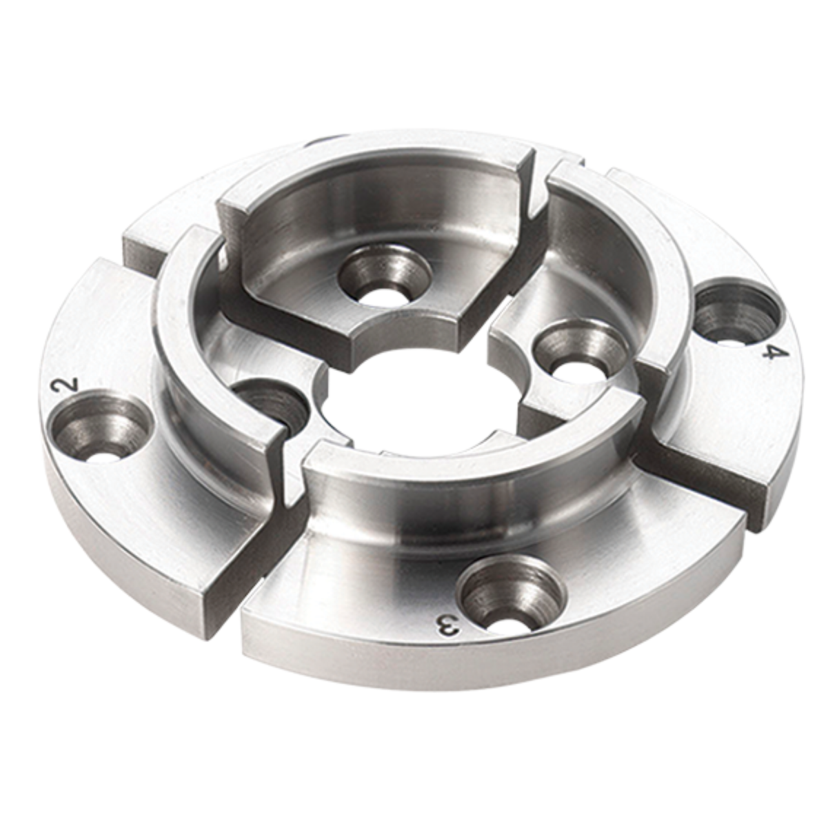 Ganasce standard Record Power da 50 mm con profilo a coda di rondine e design a becco di falco, ideali per ciotole di buon diametro e tornitura su perni.