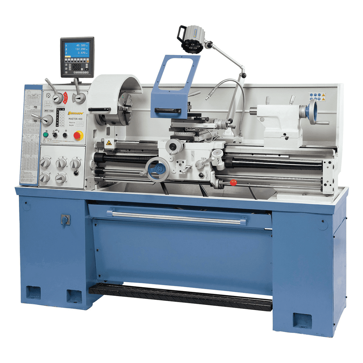 Tornio universale con display Master 400 incl. display digitale a 3 assi