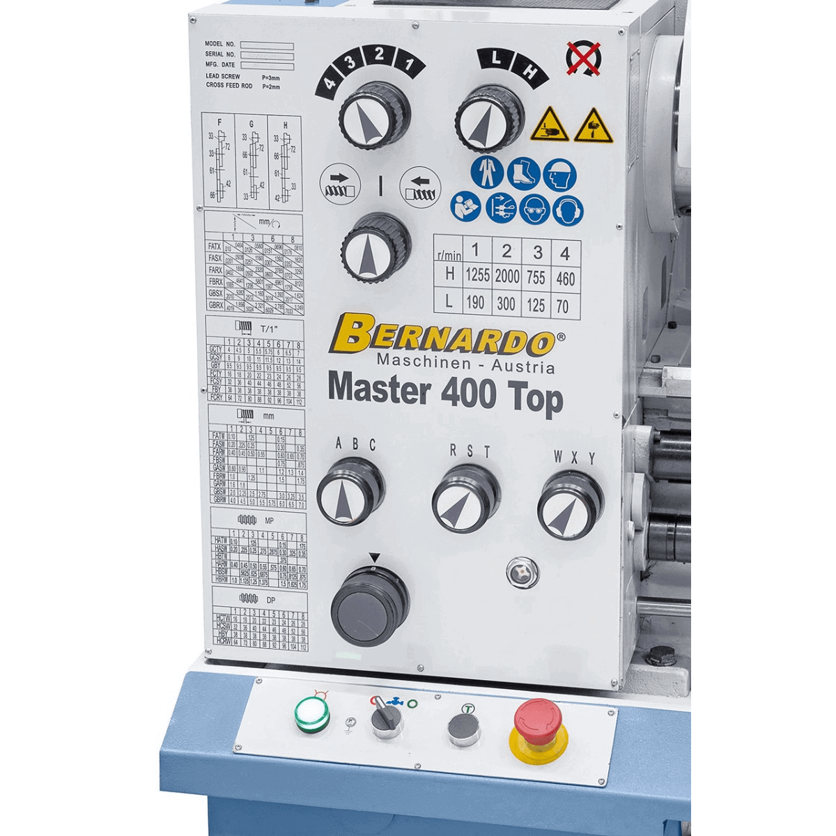 Tornio Bernardo Master 400 Top con DRO 3 assi ES-12 V