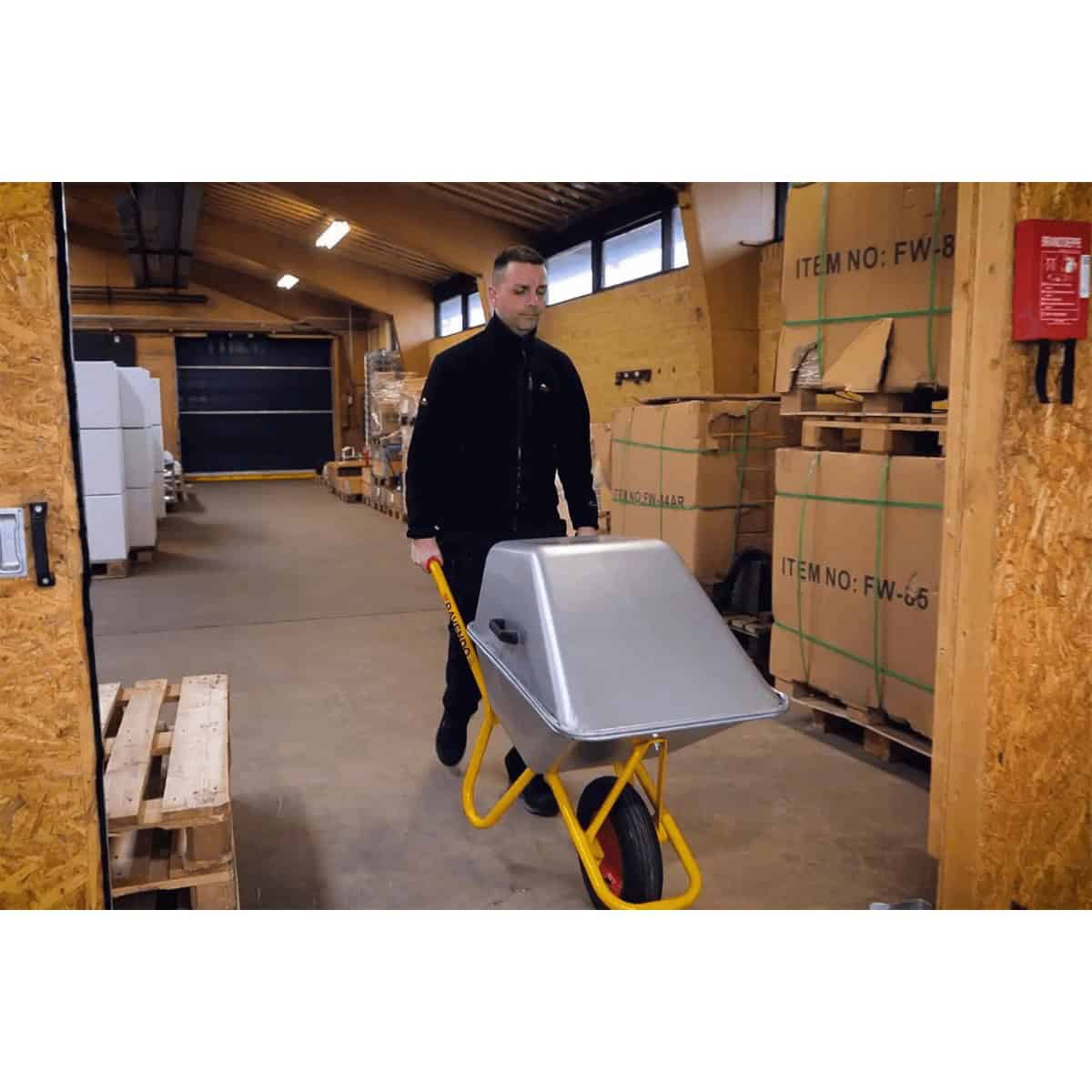 Carriola Ravendo BC 1100 LID – Con coperchio, 250 kg, 110 L