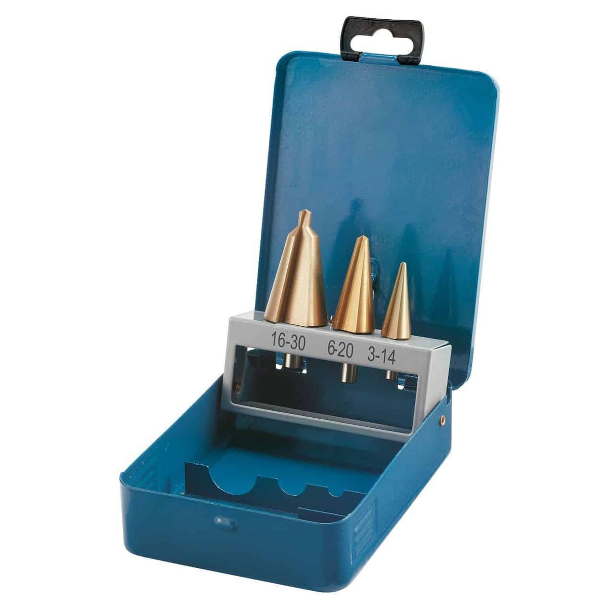 Set di 3 punte per trapano a gradino