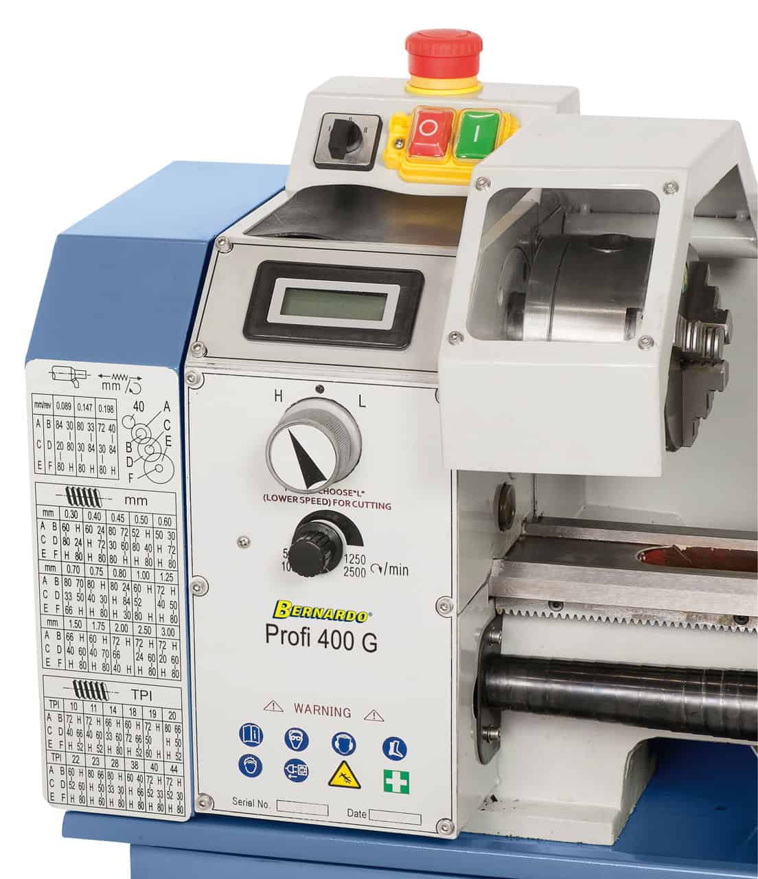 Bernardo Tornio Patrona Profi 400 G – Tornio da banco compatto 230 V