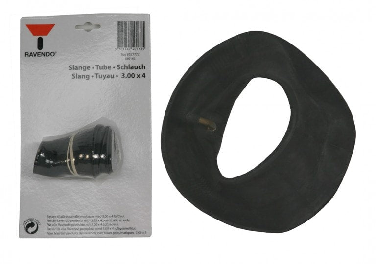 Tubo interno Ravendo per ruota carriola 3.00x4 in gomma resistente, compatibile con carriole da cantiere e da giardino