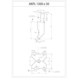 Bernardo Pressa piegatrice idraulica AKPL 1300 x 30