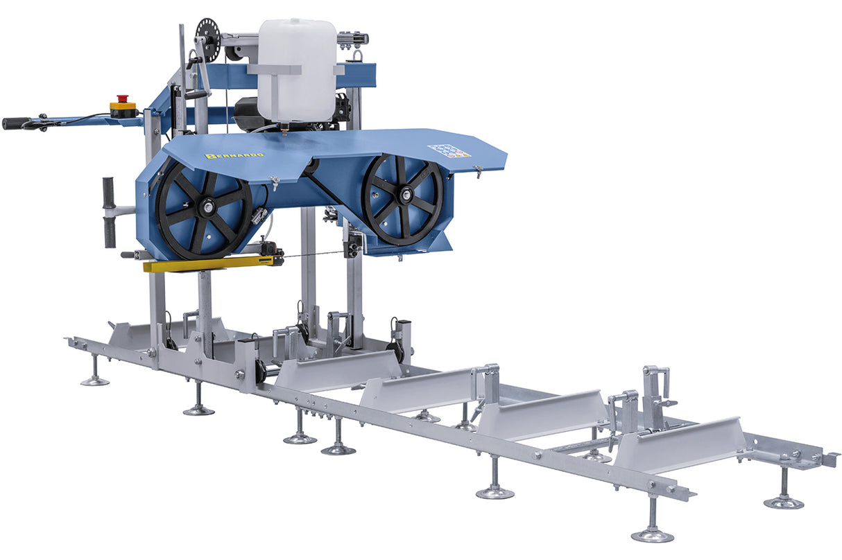 Sega a nastro per tronchi Bernardo BBS 400 B – Motore a benzina 7 HP