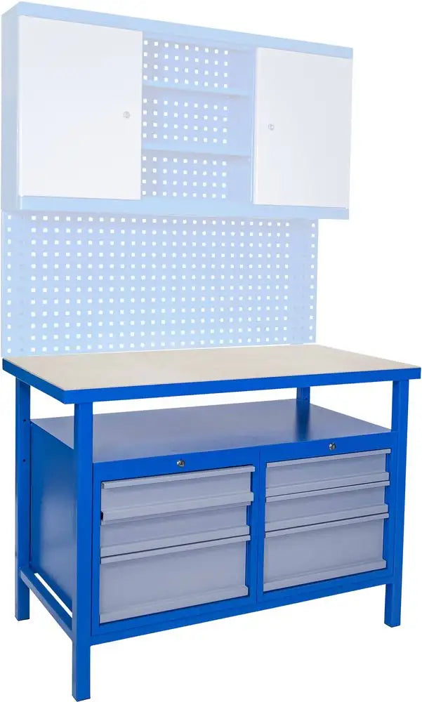 Banco da lavoro Guede P 1200 SS – 400 kg, piano faggio 38 mm