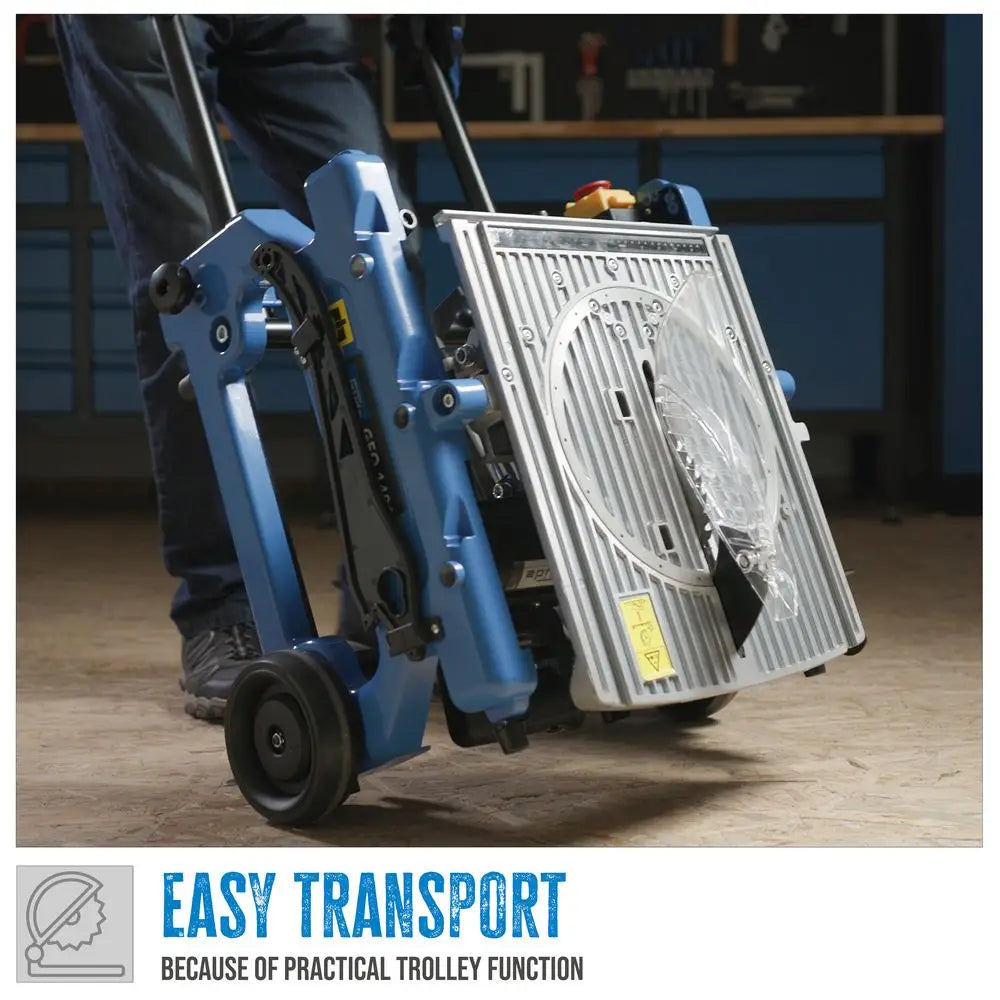 Güde GFO 1401 – Troncatrice radiale multifunzione con piano ribaltabile 180°