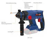 Martello demolitore a batteria Guede BH 18-0 BL – SDS Plus 2,2J