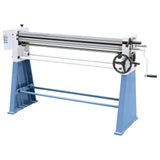 Calandra Bernardo HRM 1250 con rulli in acciaio da 1275 mm, rullo posteriore inclinabile e basamento di serie, ideale per tubi, coni e cilindri.