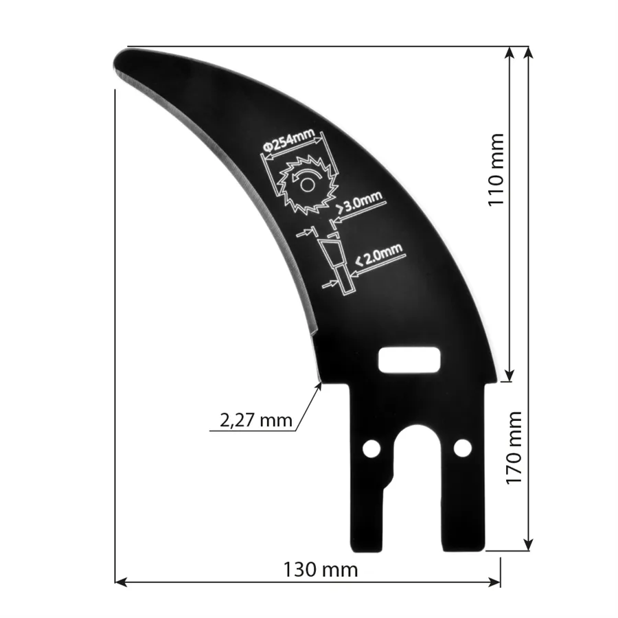 Coltello Separatore Laguna per Tagli Non Passanti – Ø 254 mm
