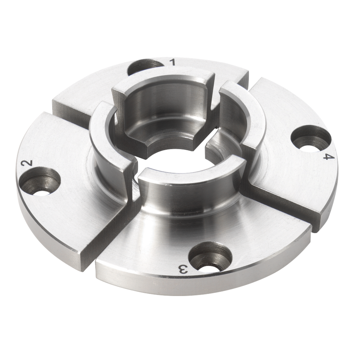 Ganasce standard Record Power da 35 mm con profilo a coda di rondine e design a becco di falco, ideali per perni e incavi di piccole dimensioni nella tornitura del legno.