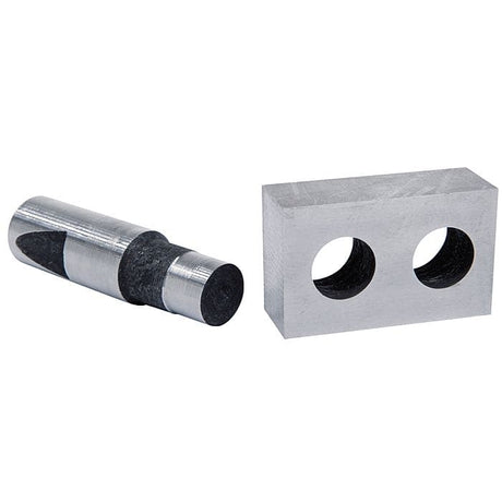 Punzone da 16 mm installato su PBS 22 LS per eseguire forature precise su metallo in officina.