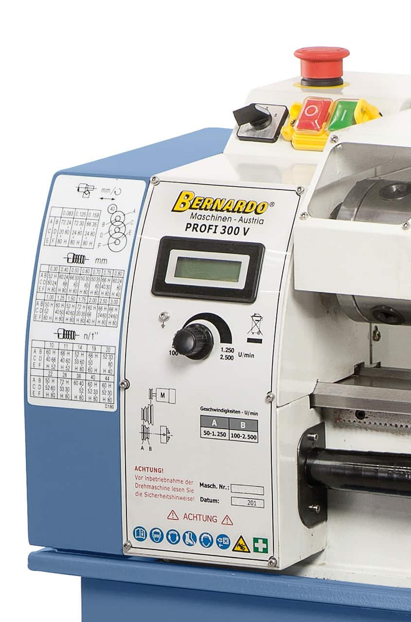 Bernardo Tornio Patrona Profi 300 V – Tornio da banco compatto 230 V